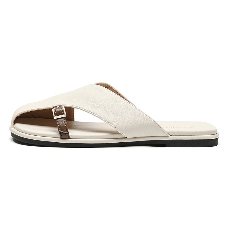 LANMOU Rubber Sole Slip Resistant Slip Resistant Closed Toe Slippers Women's