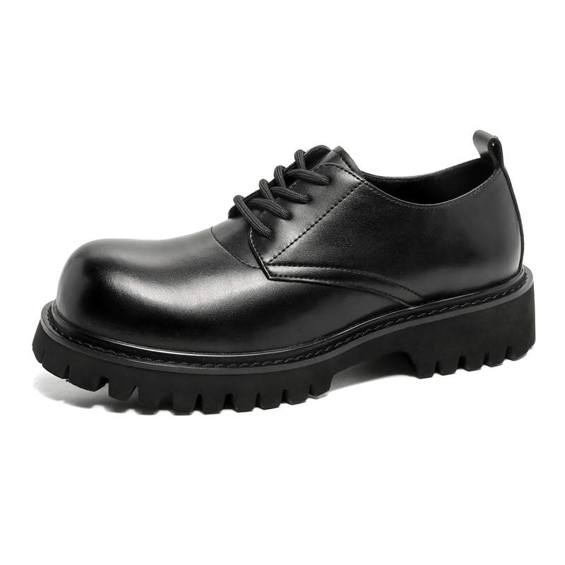 WEISHIBANGWEI WEISHIBANGWEI Cow Split Leather Casual Shoes Men's Black