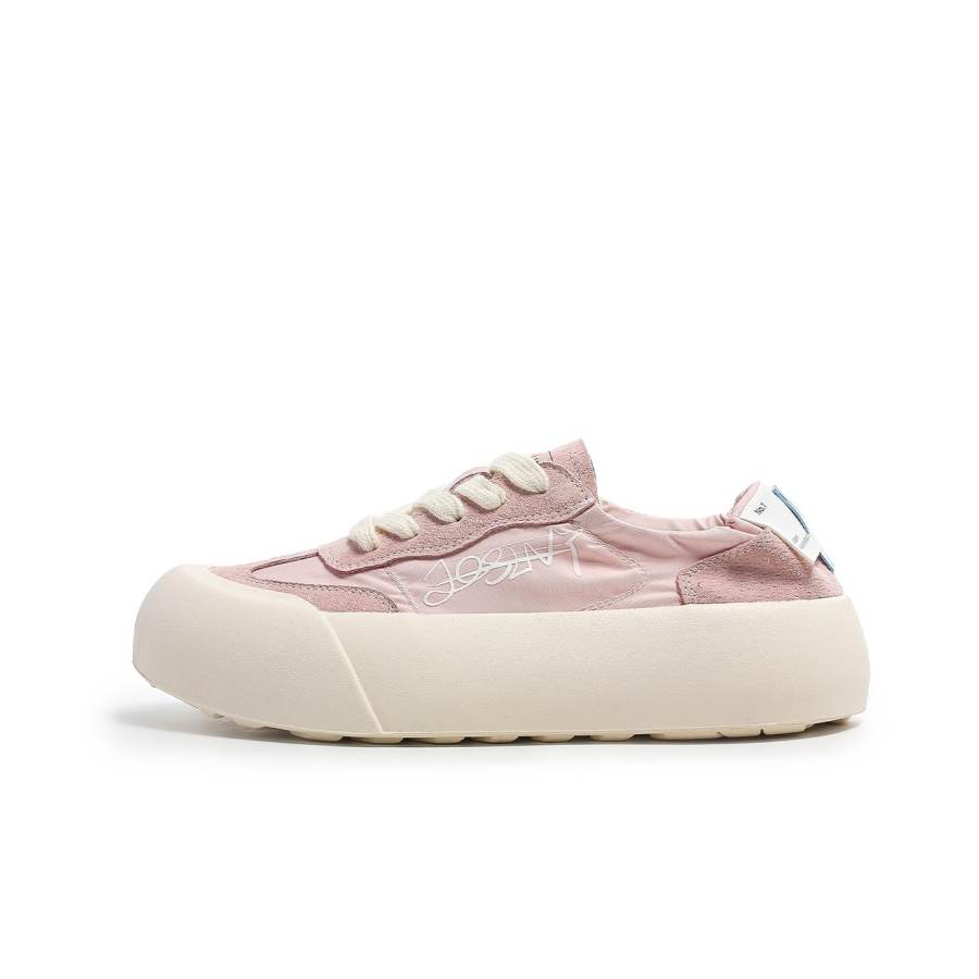 JOSINY Low top Lifestyle Casual Skate Shoes Women's Pink/Blue/Beige