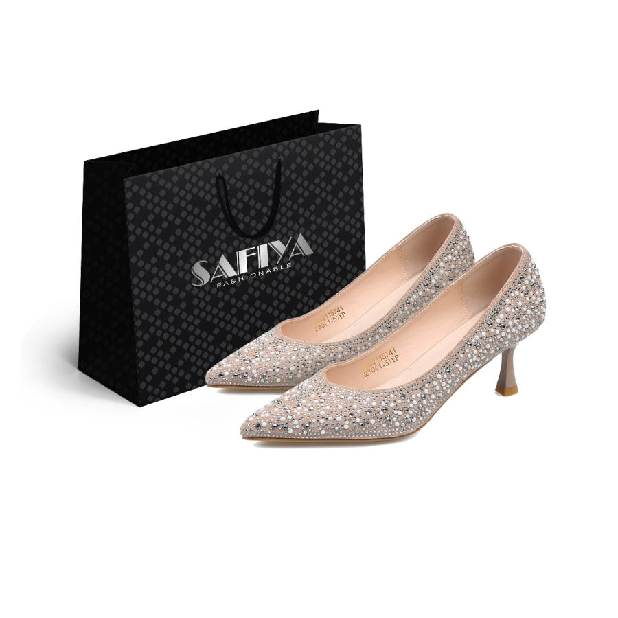 Safiya Slim Heel High Heels Women's Apricot