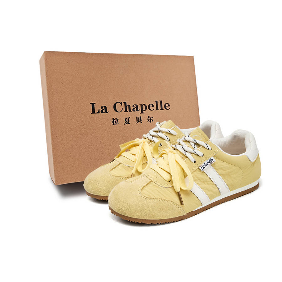 La Chapelle Anti Slip Wear Resistant Low Top Casual Shoes Women's Lemon