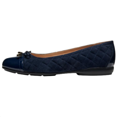 GEOX Annytah Leather Casual Shoes Women's Marine Blue