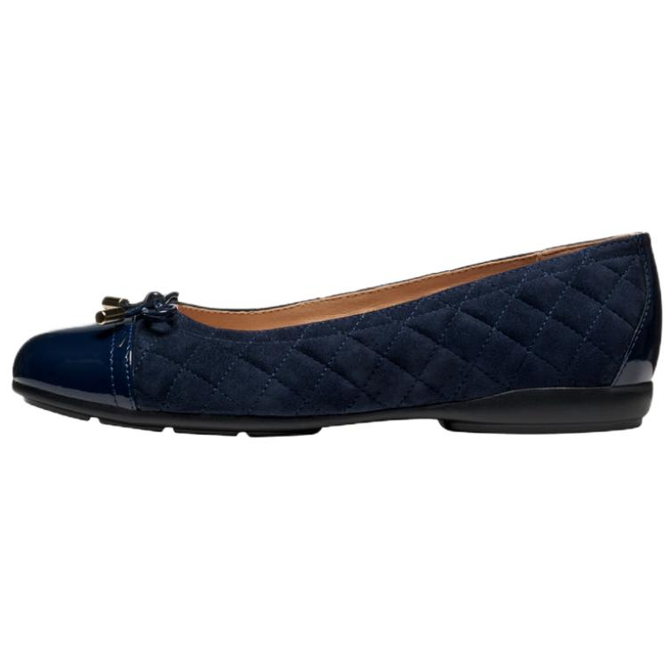 GEOX Annytah Leather Casual Shoes Women's Marine Blue