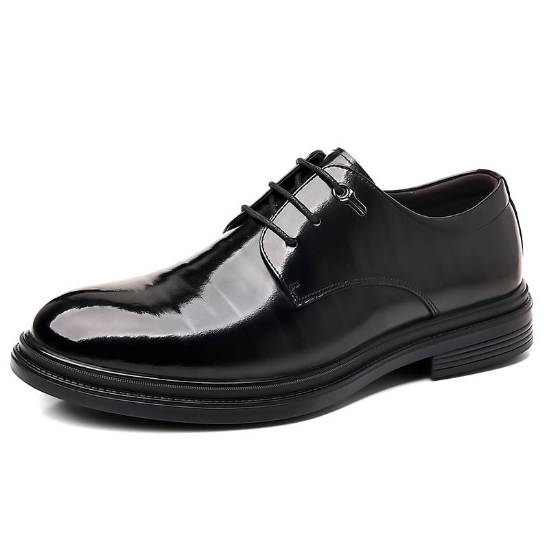 POPULAR ROUSE PR Top Grain Cow Leather Casual Shoes Men's Black