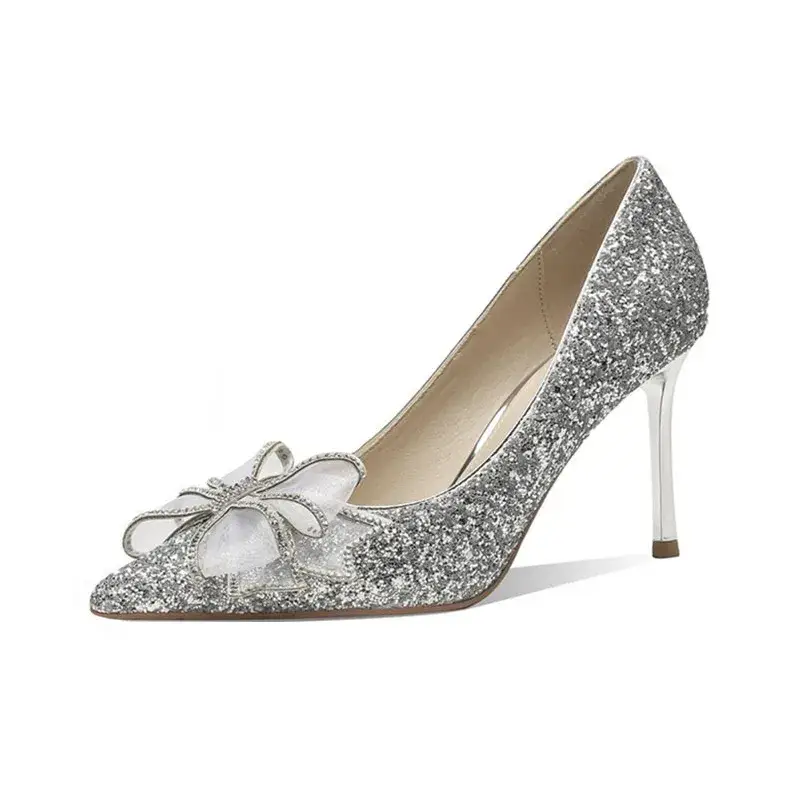 DAWEIJIA Microfiber Leather Slim Heel High Heels Women's