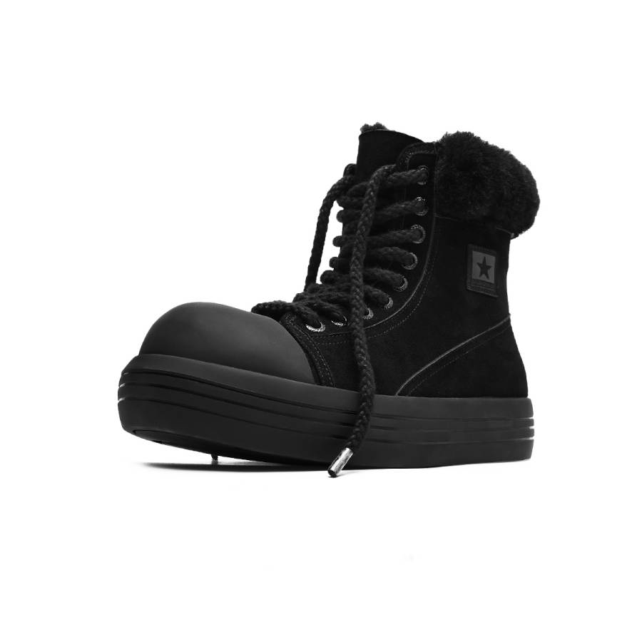 MODENGPAN MODENGPAN Cow Suede Thermal Snow Boots Men's
