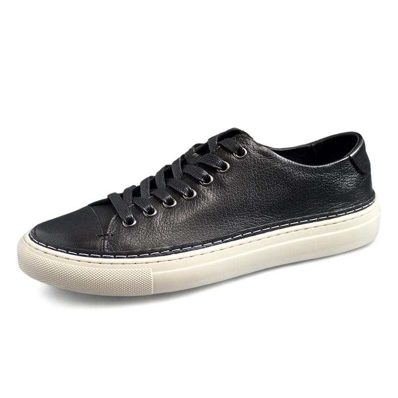 Devanro Devanro Top Grain Cow Leather Abrasion Resistant Breathable Low top Skateboard Shoes Men's