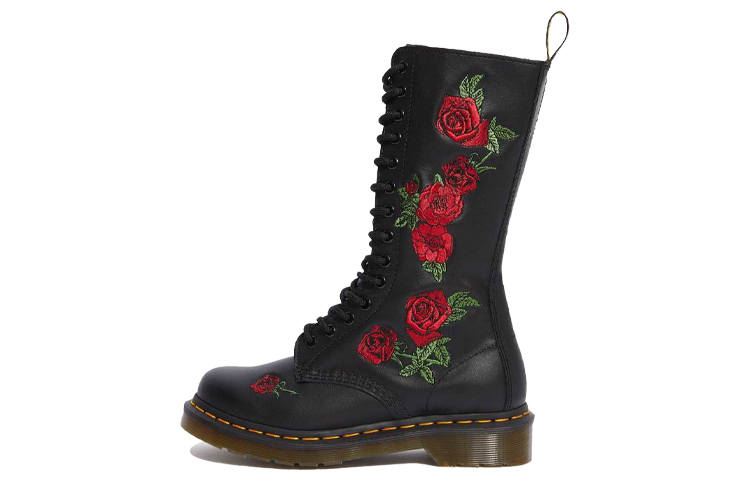 Dr.Martens Dr. Martens Dr.Martens 1914 Vonda Leather Mid Calf Boots 'Black' Women's