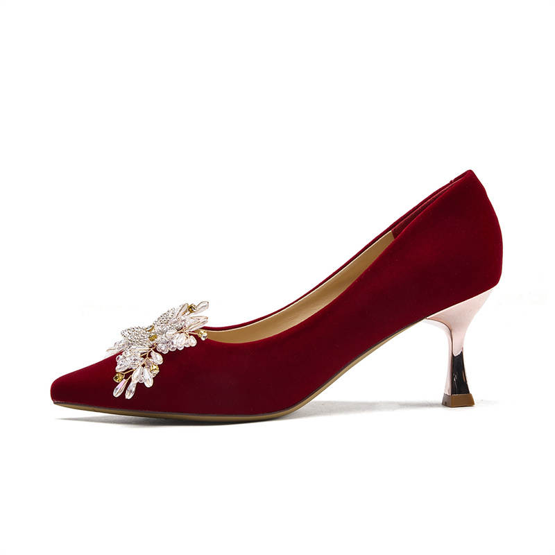 KEKAFU Slim Heel High Heels Women's