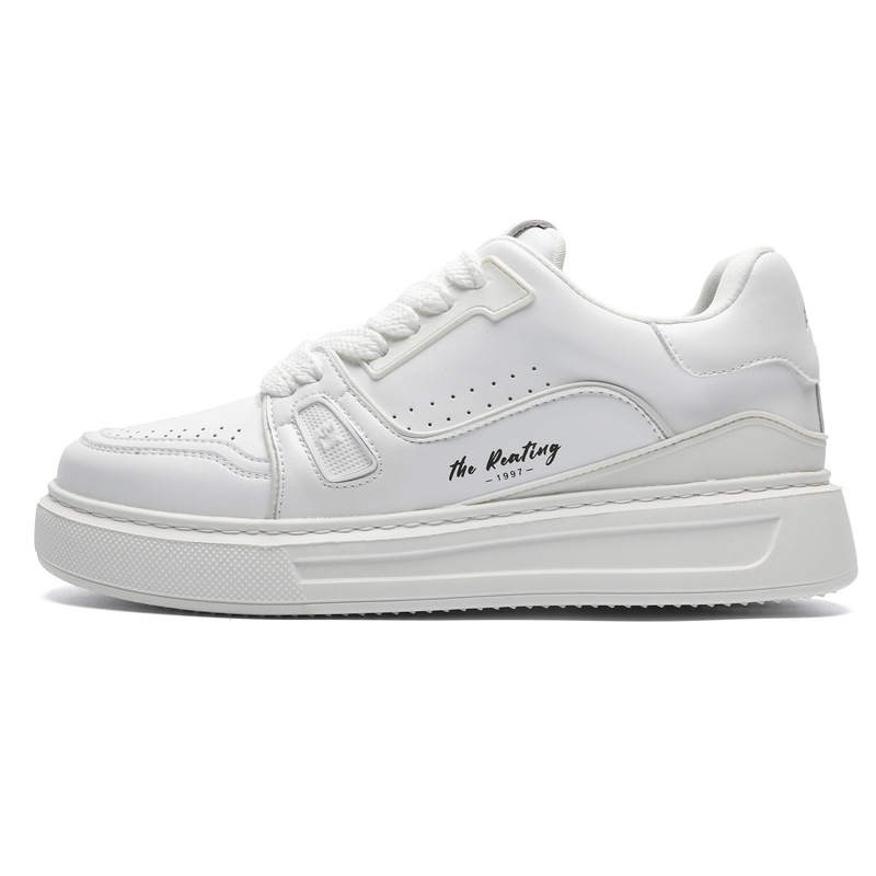 WEISHIBANGWEI Microfiber Leather Fashion Trend Height Increasing Height Increasing Low top Skateboard Shoes Men's
