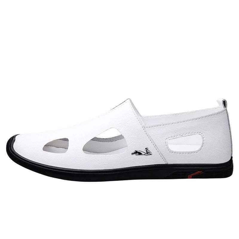 YINGLUNQISHI Cow Split Leather Casual Shoes Men's