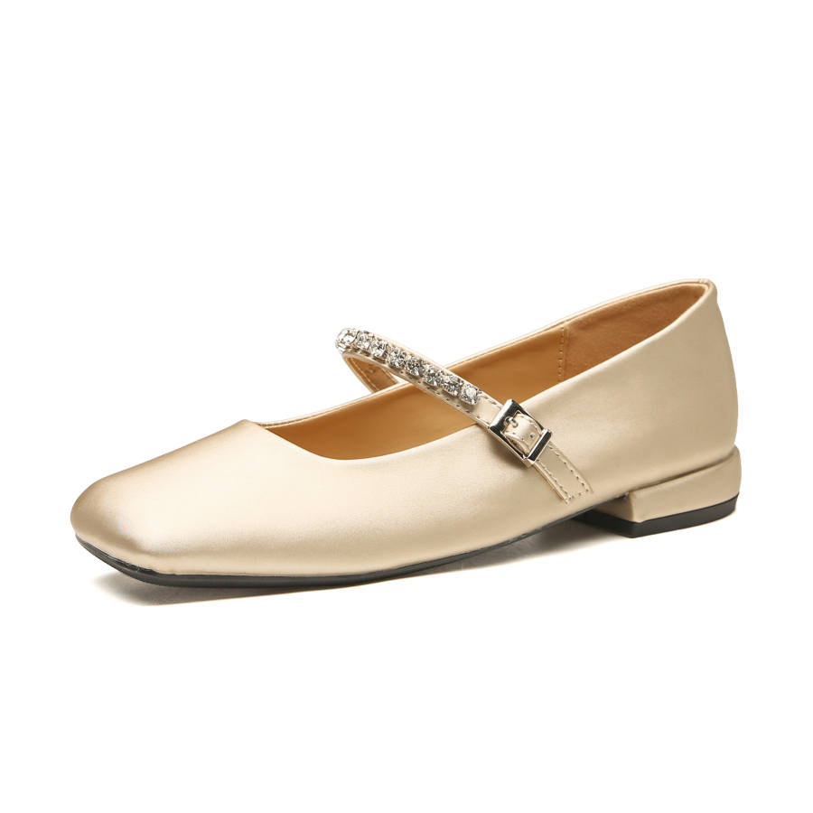 Ainer-cat Ainer cat Microfiber Block Heel Mary Jane Shoes 2cm Women's