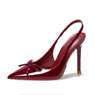 CHILI Pu Slim Heel High Heels Women's