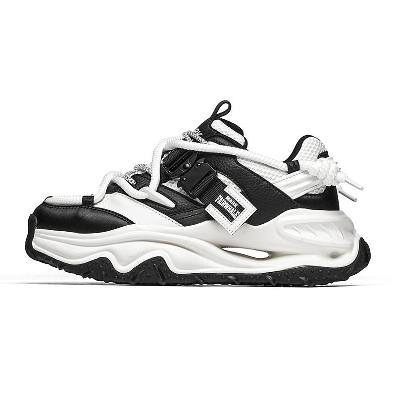 FAIRWHALE Slip Resistant, Abrasion Resistant, Height Increasing Low top Chunky Sneakers Men's