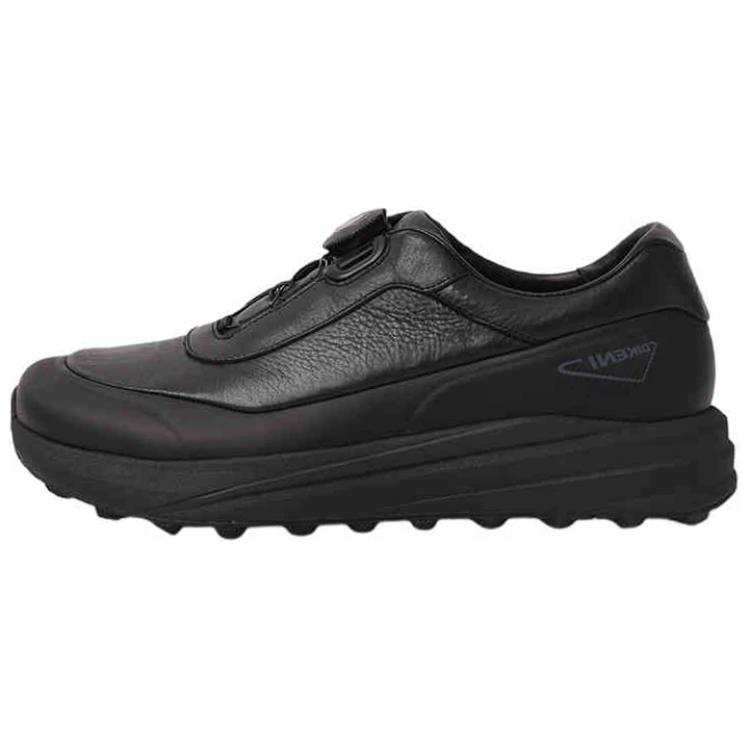 DIKENI Fabric Slip Resistant Slip Resistant Low top Casual Shoes Men's Black