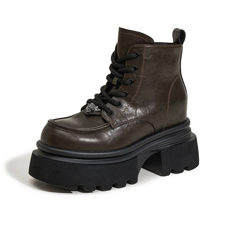MILANLIANGE Short Combat Boots Women's