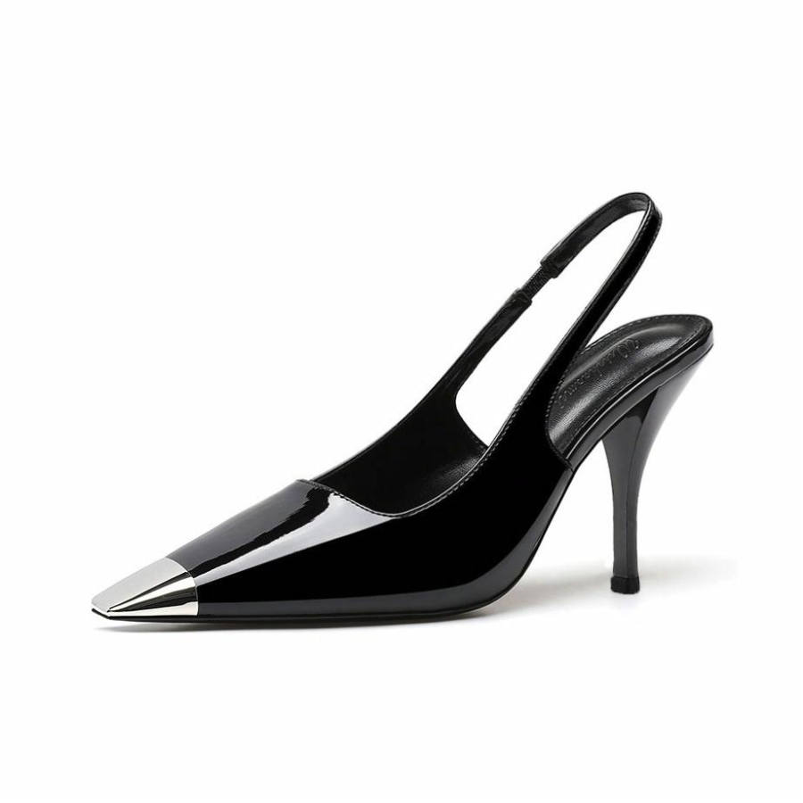 YIYIQIN Pu High Heels Women's Black