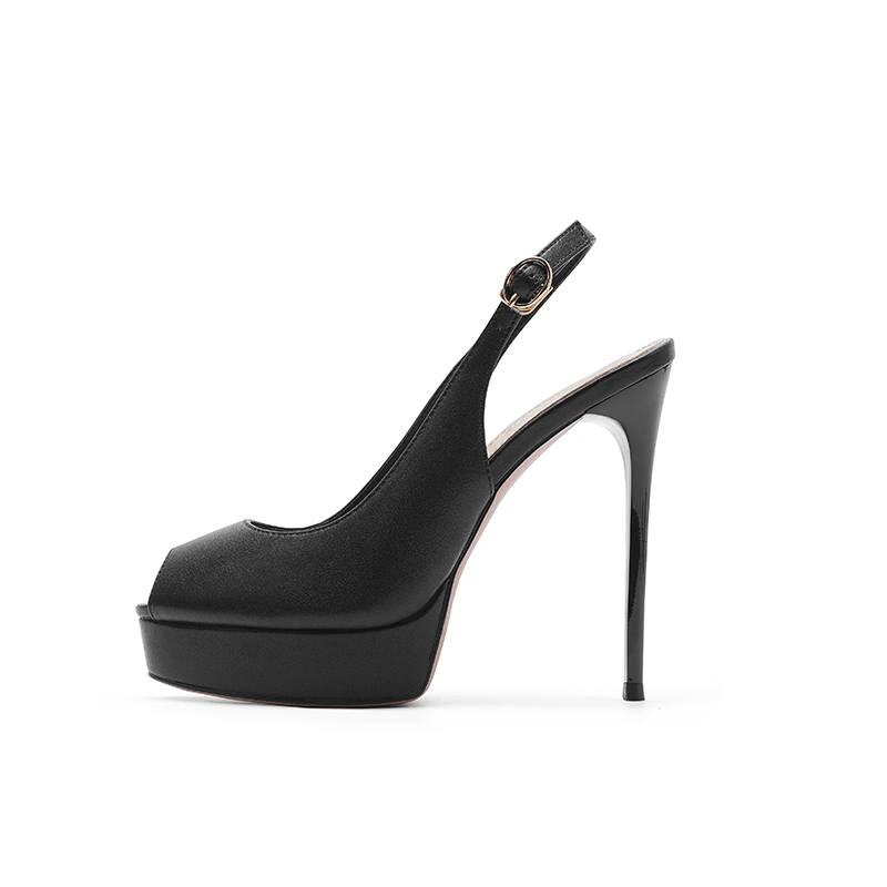 Zubumei Microfiber Leather Slim Heel High Heels Women's