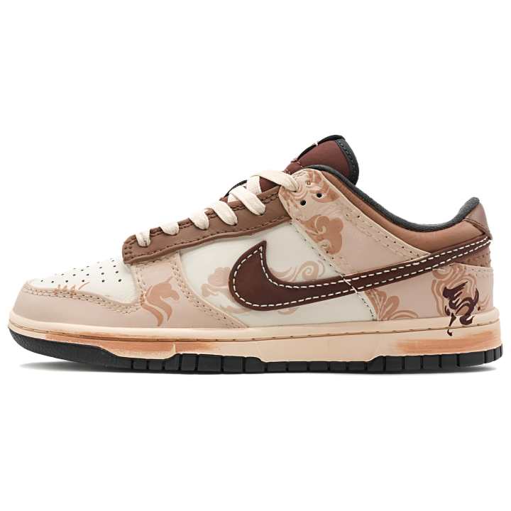 Nike Nike Dunk Abrasion Resistant Low top Skateboard Shoes Men's Brown Coffee