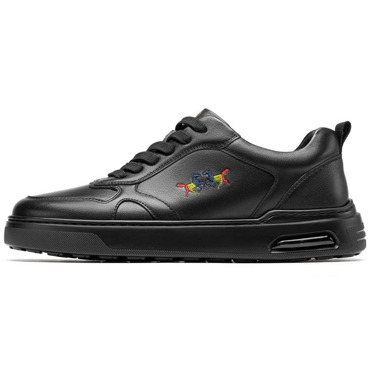 ROBERTA DI CAMERINO Cow Leather Low top Skateboard Shoes Men's Black