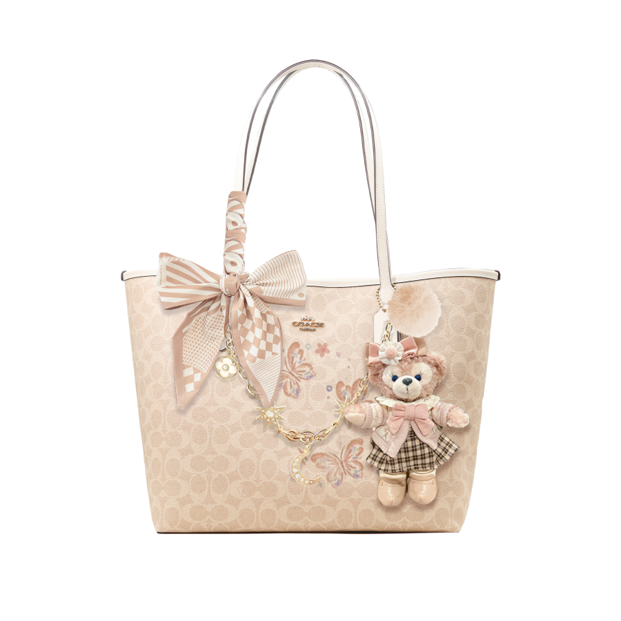 COACH City Coated Canvas Shoulder Bag Large Women's Multicolor