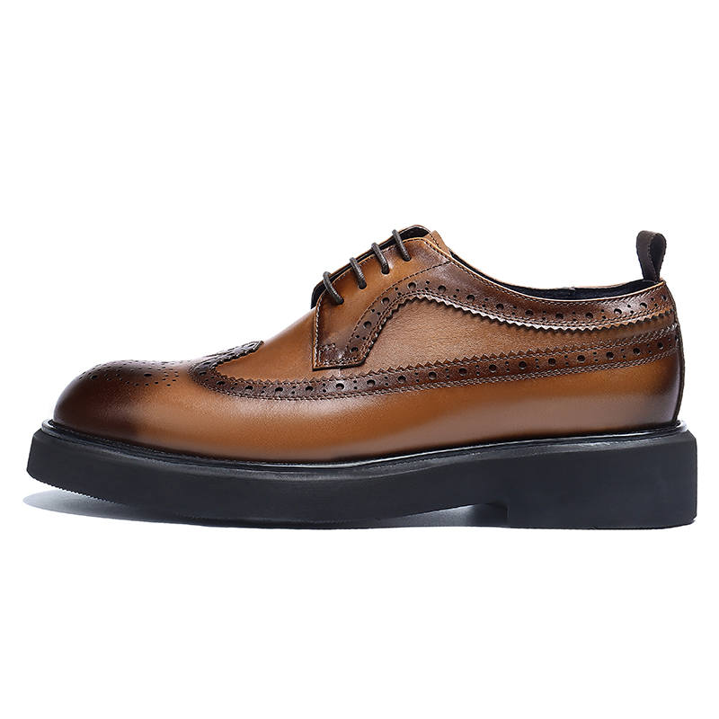 ASTON M.JAZZ Dress Shoes Men's Low Top Black/Brown/Yellow