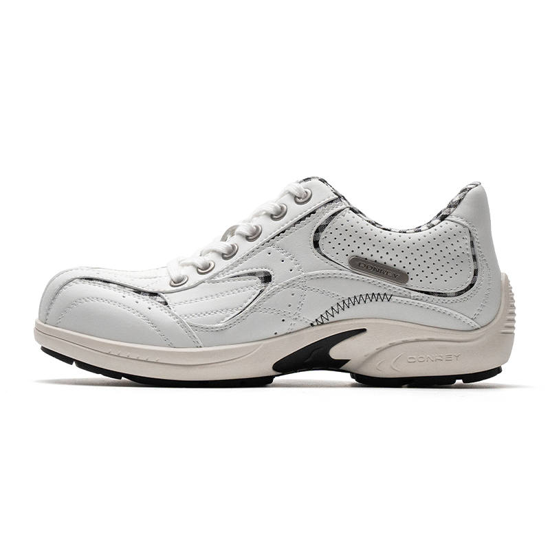 Mule Donkey Microfiber Leather Lightweight Low top Casual Shoes Unisex White Plaid