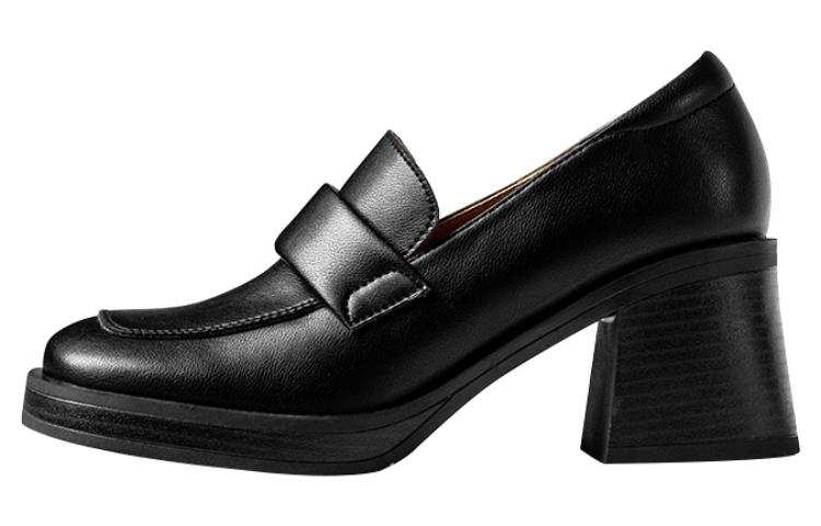 MIAOLV Cow Split Leather Loafers 7cm Women's