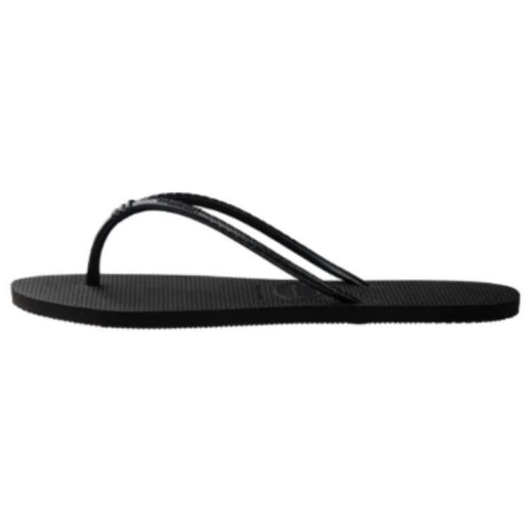 Havaianas Rubber Sole Abrasion Resistant Slip Resistant Flip Flops Women's Black