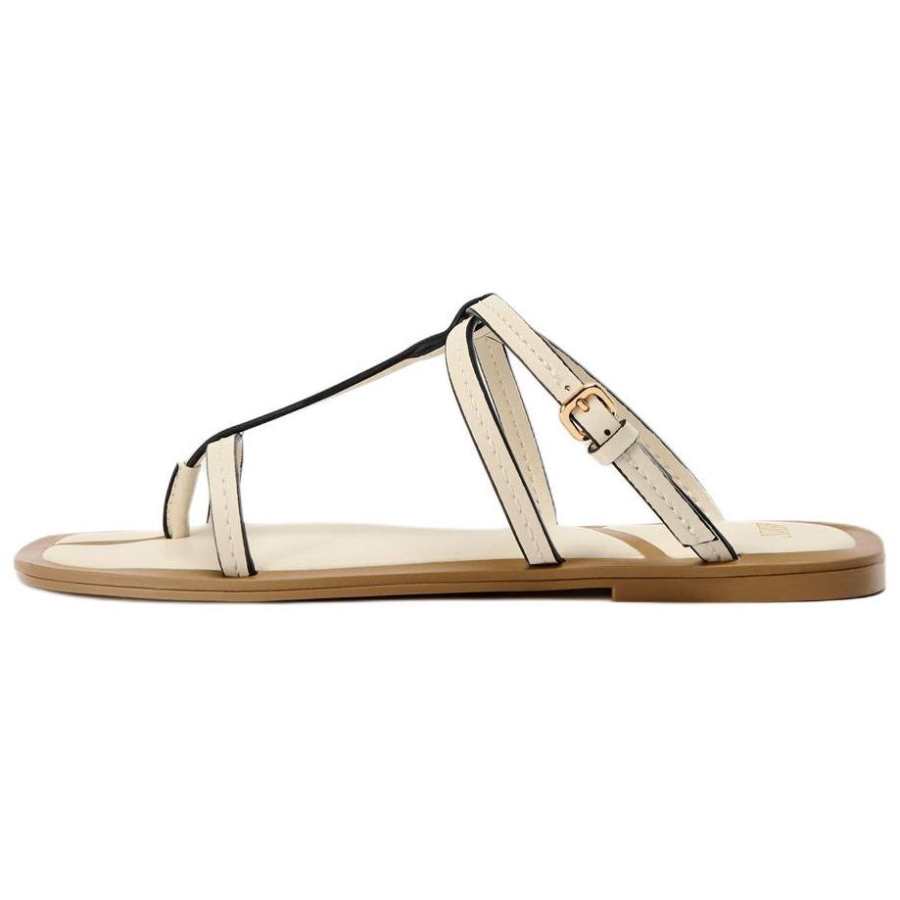 ZARA Slip Resistant Quiet Quick Dry Slip Resistant Quiet Quick Dry Flip Flops Women's White