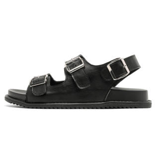 YEDANI Microfiber Leather Beach Sandals Men's Black