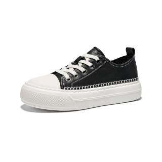 Hautton Jeans Top Grain Cow Leather Low top Skateboard Shoes Men's