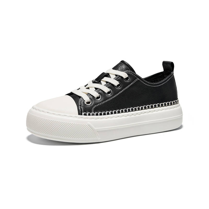 Hautton Jeans Top Grain Cow Leather Low top Skateboard Shoes Men's