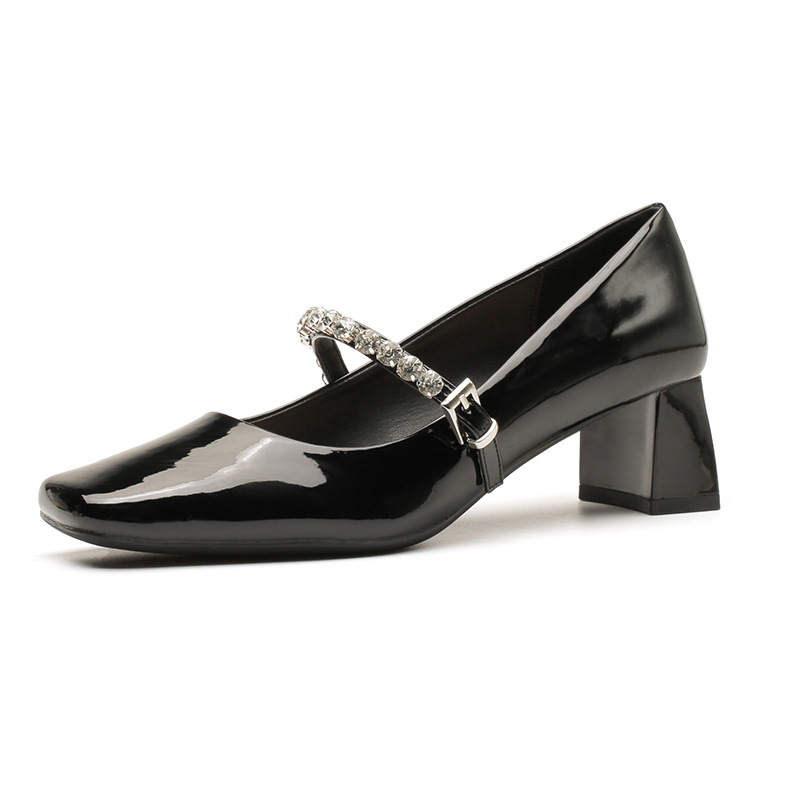 Boldi Kuki Patent Leather Mary Jane Shoes Women's