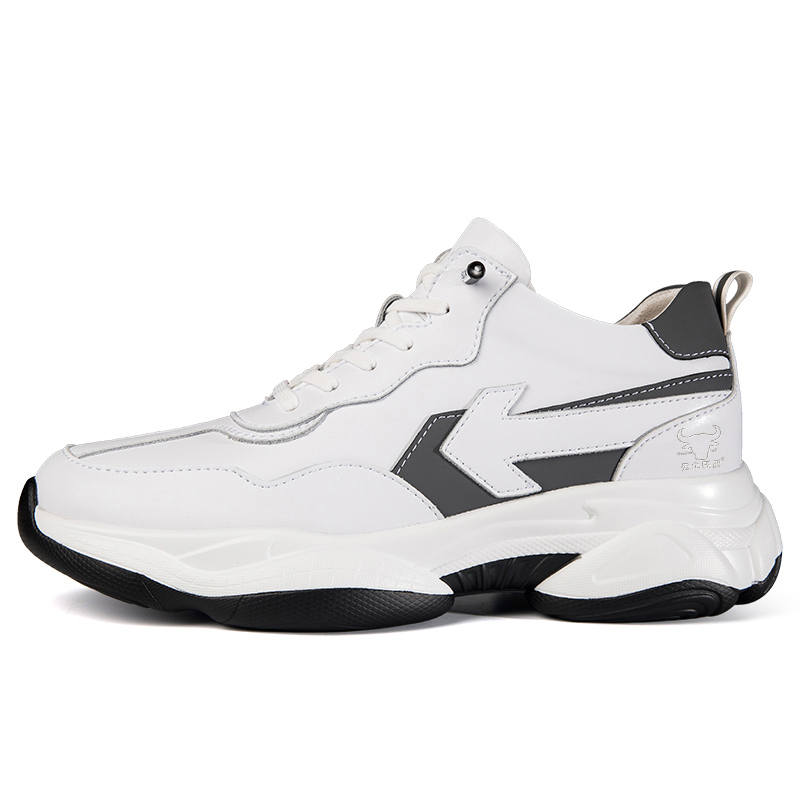 Mansion bull GONGNIUSHIDI Cow Split Leather Abrasion Resistant Abrasion Resistant Low top Casual Shoes Men's