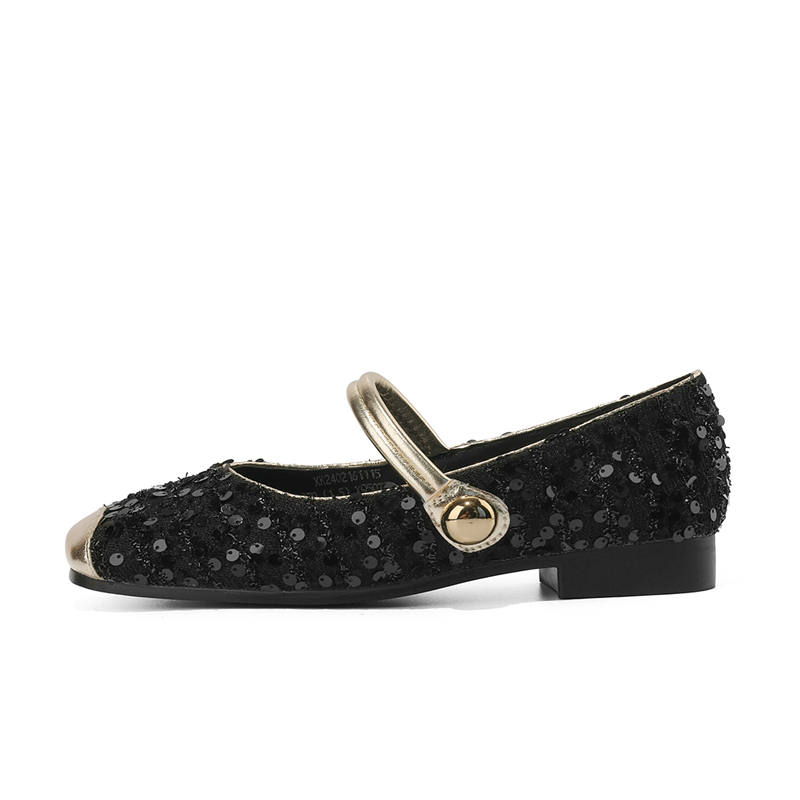 KEKAFU Pu Flat Mary Jane Shoes 2cm Women's