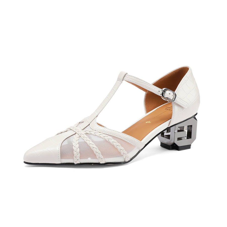 FMM High Heels Women's Black/Ecru