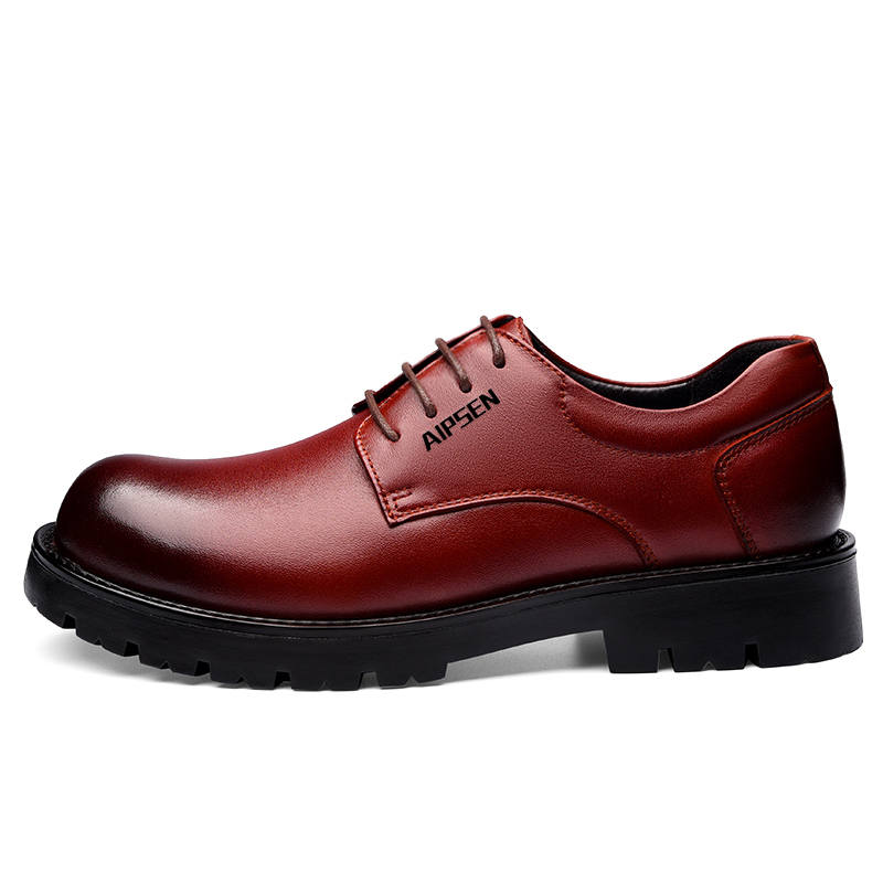 AIPSEN AIPSEN Work Boots Men's Low Top Brown