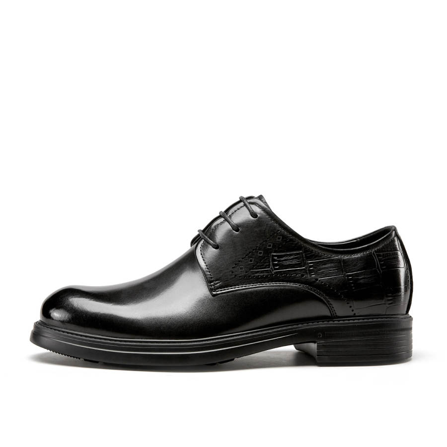 YEARCON Casual Leather Shoes Men's Low Top Brown