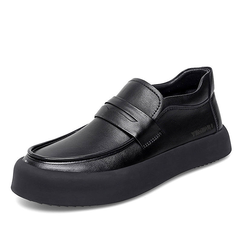 YIMINU Men's Casual Shoes Men's Low Top Black