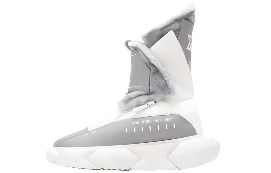 NORVINCY Snow Boots Unisex Bright Gray