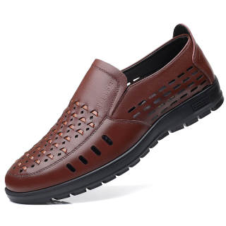 BATUTENG Casual Leather Shoes Men's Low Top