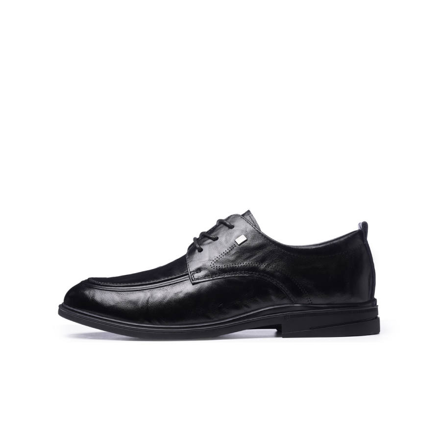 RITAI Top Grain Cow Leather Casual Shoes Men's Black