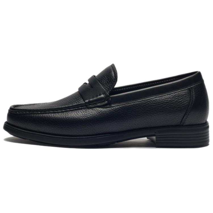 BIYINLEIFEN Leather Loafers Men's Black