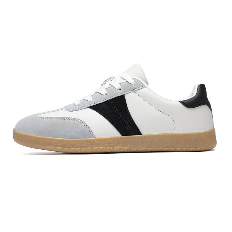 JANECO Synthetic Leather Slip Resistant Abrasion Resistant Slip Resistant Abrasion Resistant Low top Skateboard Shoes