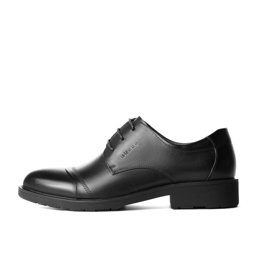 BELLE Dress Shoes Men's Low Top Black/Brown