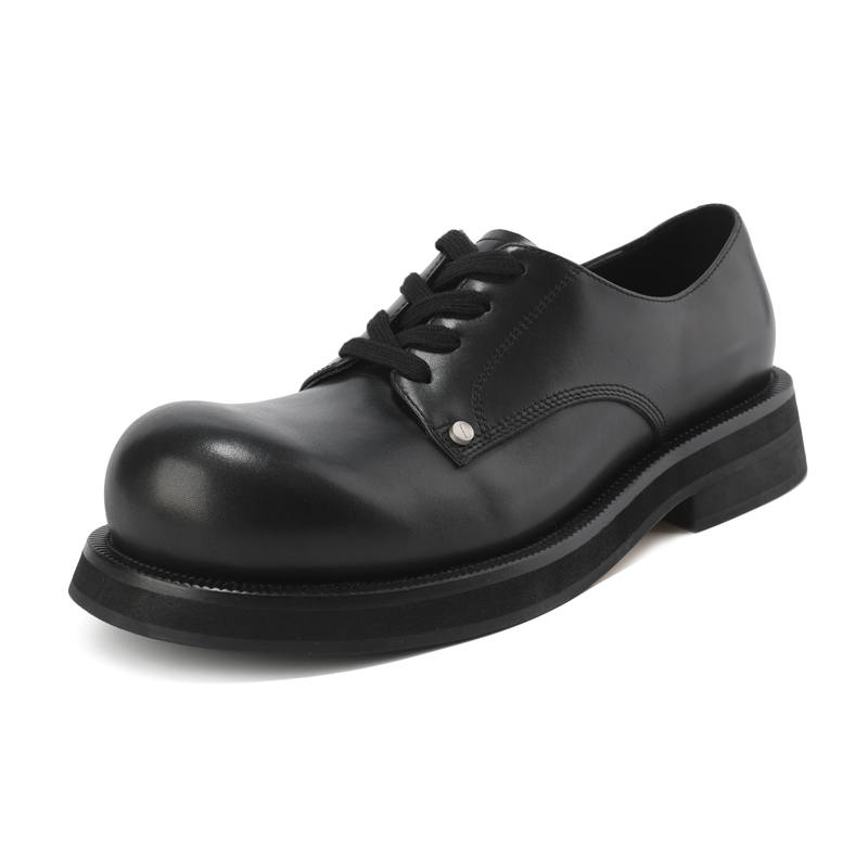 TAICHIISM Top Grain Cow Leather Fashion Low top Casual Shoes Unisex Black