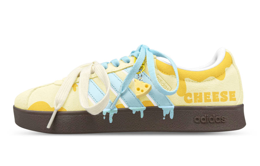 Adidas Adidas VL COURT 2.0 Low top Skateboard Shoes Unisex White Yellow