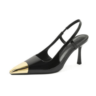 Bamiti Patent Leather Slim Heel High Heels 8cm Women's