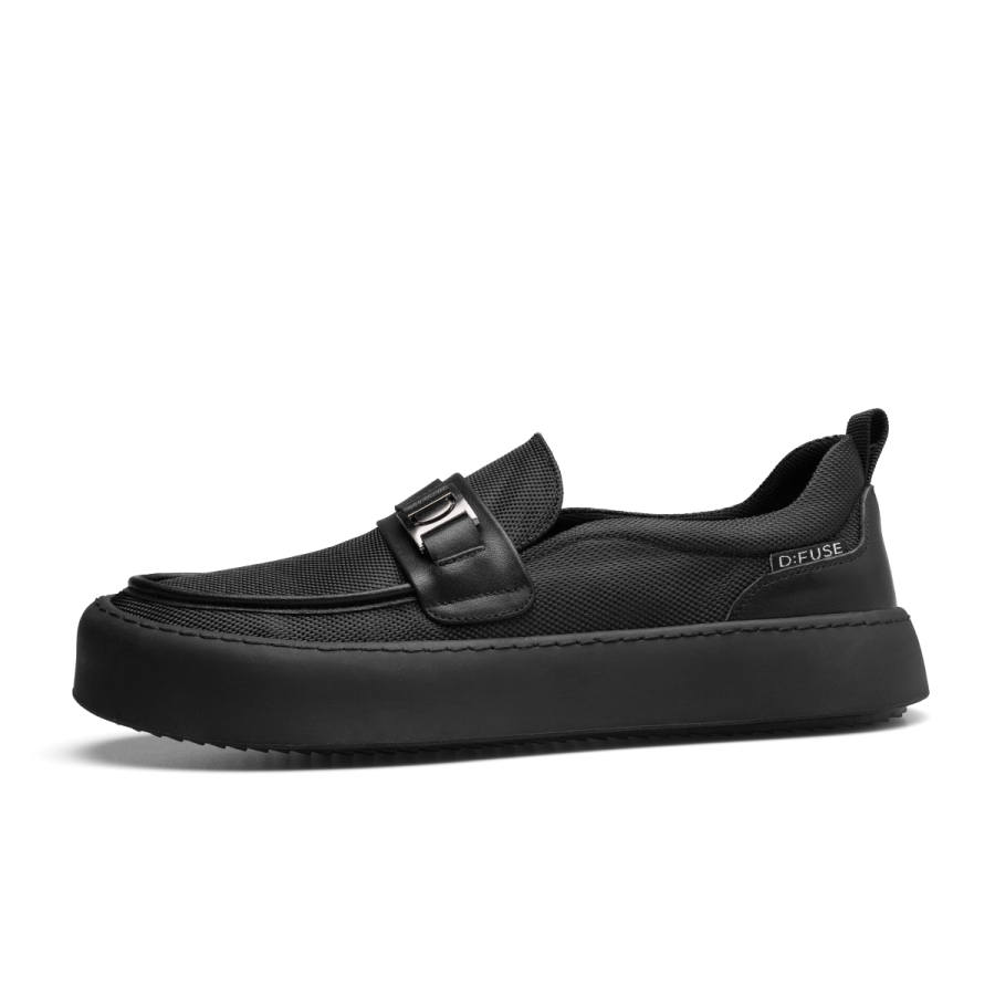 D:FUSE SCANDINAVIA D FUSE SCANDINAVIA Cow Leather Casual Shoes Men's Black